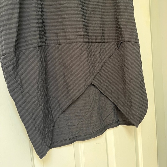 NWT Alchemia Tricot Made in Italy Minimalist Stripe Cocoon Dress M/L Black - Picture 6 of 15